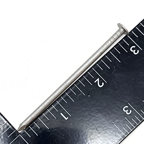 Huttig-Grip 3 in Framing Box Nails 10d Size, 10-1/2 Gauge, Outdoor Galvanized Finish, 1 lb Pack of 85 Nails 3 in - 1 lb Pack