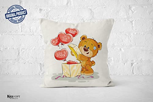 CROWNLY® (Double-Sided) Get Well Soon Gifts for Women and Men Pillow Cover Inspirational 18x18 Throw Pillows Kids Feel Better