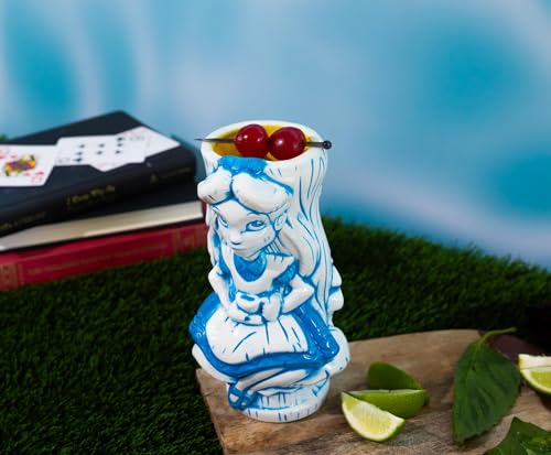 Geeki Tikis Disney Alice In Wonderland Alice Ceramic Mug | Party Cocktail Tumbler For Liquor and Beverages | Holds 20 Ounces