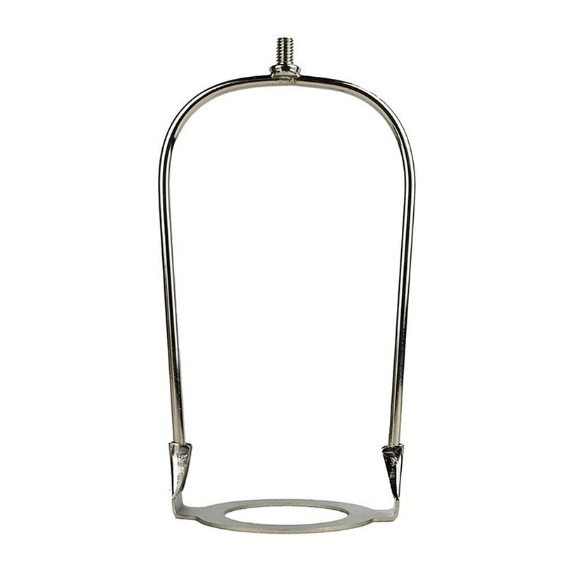 [Australia - AusPower] - 6 Inch Brass Lamp Harp Holder, Fits E26/E27 Light Base, Includes UNO Fitter Adapter, Detachable, Gold 1 