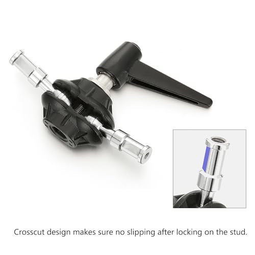 PHOCUS Light Stand Adapter Camera Mount Bracket, Double Swivel Ball Joint