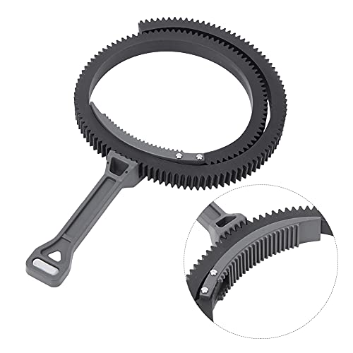 Zoom Follow Focus Handle Lever, Adjustable Gear Drive Belt Grey