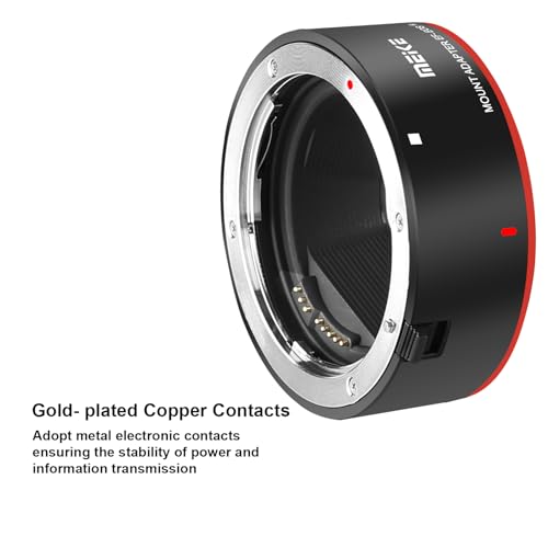 Meike Metal Lens Adapter EF-EOSR Auto-Focus Mount Converter for Canon EF/EF-S Lens to EOS-R EOS-RP R5 R6 R7 R10 C70 and RED Komodo Cameras MK-EFTR-A