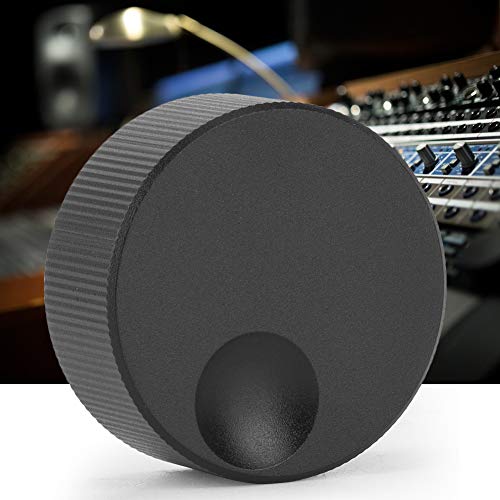 [Australia - AusPower] - Volume Control Black Matte Aluminium Knob for 6 mm Potentiometer 32 x 13 x 8 mm 