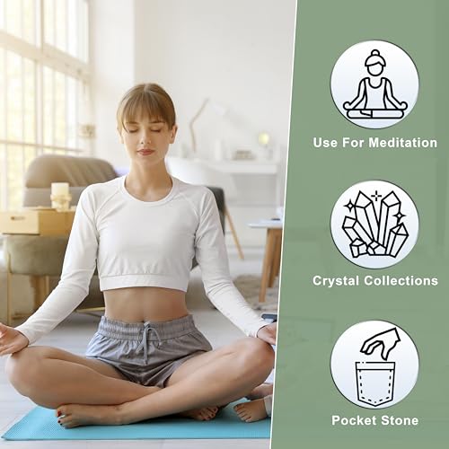 ZAICUS Green Opal Heart Crystal 50mm – Hand-Carved Healing Stone for Reiki, Meditation, Therapy | Palm Thumb Worry Pocket Massage Stones, Ideal Gift for Women Crystal Lovers