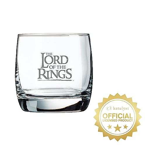 Katalyst Lord of The Rings Tree of Gondor and Orc Eye Whiskey Glasses 10 oz Cocktail Glasses 2-Pack
