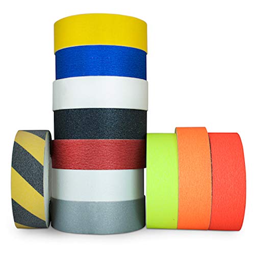 Sure-Step Non-Skid Safety Tape – High Traction, Waterproof Adhesive, Anti-Slip Tape for Stairs, Ramps, and Walkways – OSHA Compliant 2" x 60' Pack of 1 ROLL White 2" x 60'