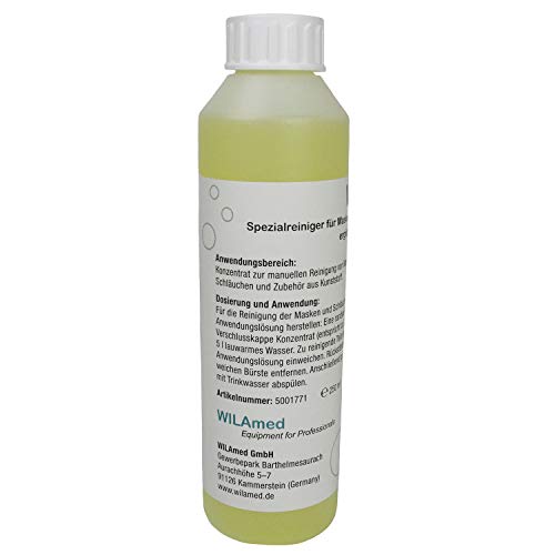 CPAP Cleaner 250 ml - Effectively Cleans All CPAP Masks and Tubes - Fresh Citrus Fragrance - Vinegar in Use