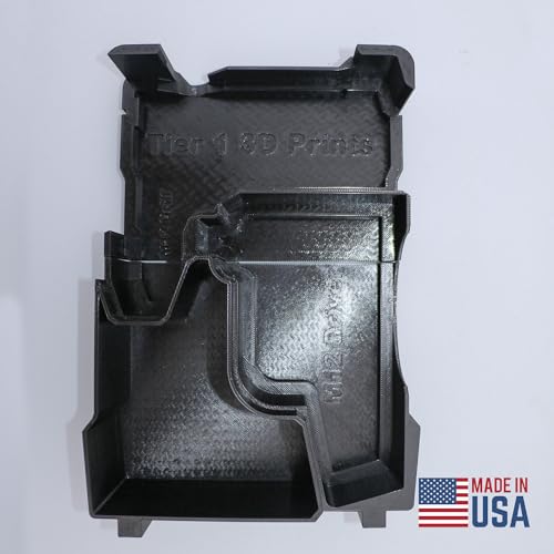 Organizer for Milwaukee M12 FUEL Right Angle Impact Drill/Driver and Accessories Compatible with Milwaukee Packout (FUEL Drill/Driver & Accessories) Fuel Drill/Driver & Accessories