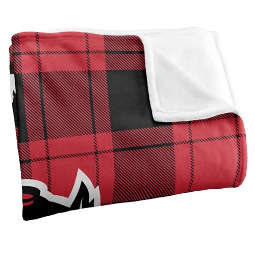 LOGOVISION North Carolina State University Campus Plaid Spirit Silky Touch Super Soft Throw Blanket 50"x60" 50" x 60"