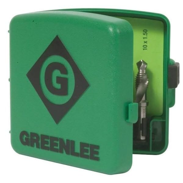 Greenlee DTAPKITM Drill/Tap/Countersink Set, Metric, 6 Pc, M3 - M10