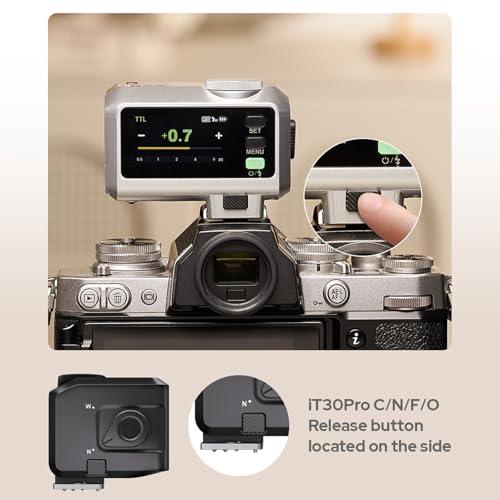 Godox iT30 Pro F TTL Mini Flash for Fujifilm X-Pro2 X-T3 X-T4 X-T20 X-T30 iT30Pro for Fuji(Black)