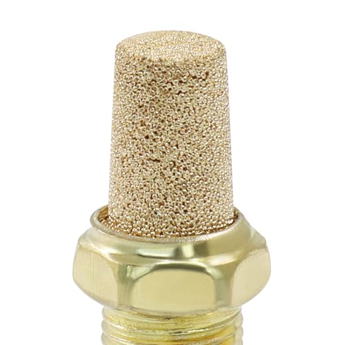 Verkelly brass air pneumatic mufflers, 1/8 inch DN6 fittings, 10-piece set
