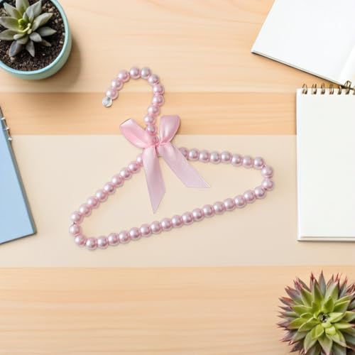 Luxshiny Baby Clothing Hangers 5 Pack Pearl Beaded Hangers for Baby Clothes Toddler Hangers for Closet Organizer Decorative Anti-Slip Nursery and Pet Clothes Hanger 9.84 X 7.48 X 0.39 in
