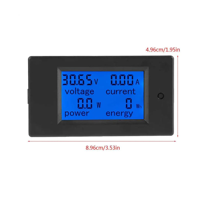 [Australia - AusPower] - HiLetgo PZEM-051 DC Digital Ammeter Voltmeter DC6.5-100V 0-100A Multi-Functional Voltage Current Power Energy LCD Display Meter with 100A Shunt Dual USB Cable 