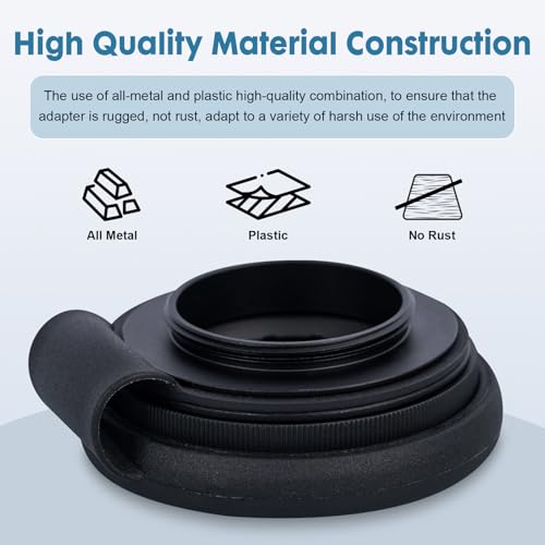 Adjustable Iris Filter Cover M30 Iris Aperture Diaphragm Adapter Optical Diaphragm 1.5-26mm Lens Module Adapter Ring for PVS 14(Adjustable Iris Filter Cover Set x1)