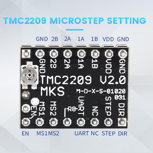 Stepper Motor StepStick 5 Pairs MKS TMC2209 Stepper Motor Driver Stepsticks for 3D Printer Accessories Ultra Silent Mute Silent Driver