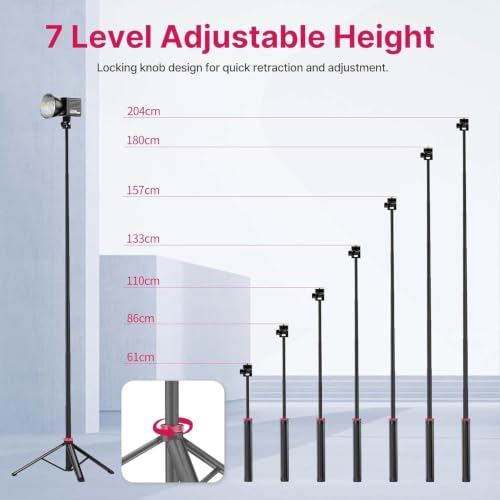 Ulanzi MT-79 81" Portable Auto‑Open Tripod Photography Video Light Stand