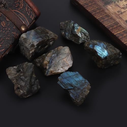 1Lb Raw Labradorite Stones Healing Crystals for Jewelry Making, Reiki