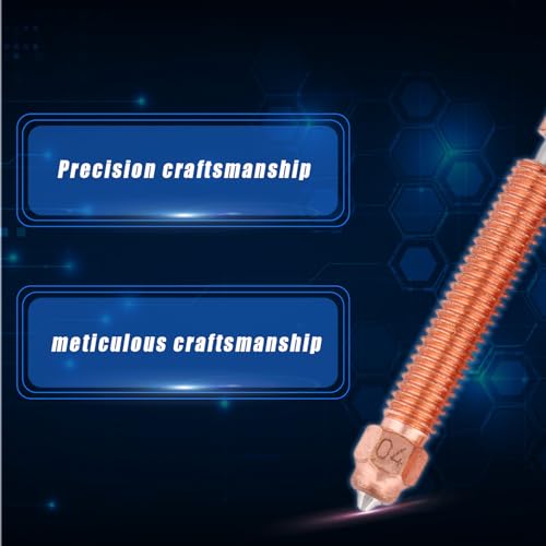 3pcs 0.4mm Combination Nozzle Kit for Creality K2 Plus, Upgraded K2 Plus Unicorn Accessories Nozzle Replacement Kit with Titanium Alloy Copper Alloy Hardened Steel for Creality Hi Printer