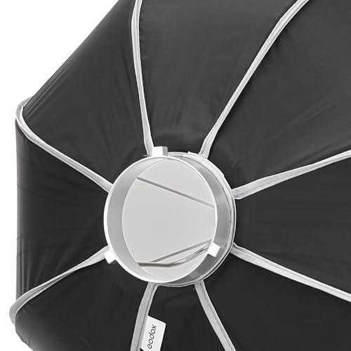 Godox 24" Foldable Octagon Softbox, Quick Release Strip Soft Box 24"