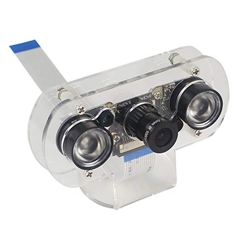 Hailege 5MP Raspberry Pi Camera, Adjustable-Focus, Night Vision, 1080p Video, for Raspberry Pi 3B/3B+, 2B B+, with Case