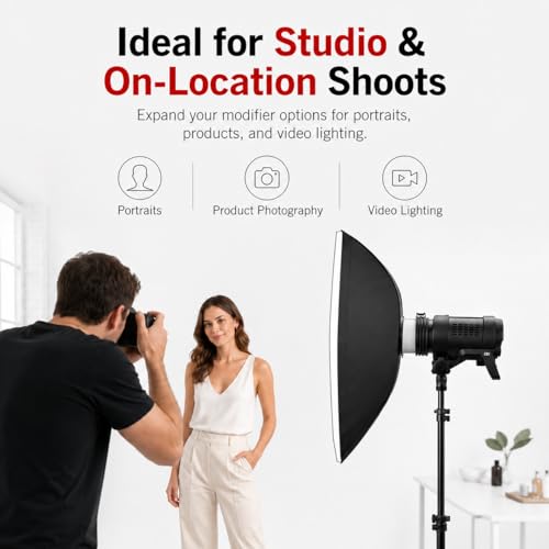 Bowens Mount Adapter Ring Compatible with Profoto Lights