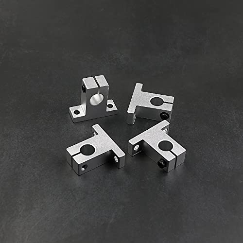 4pcs SK20 Linear Shaft Support Bracket Mount 20mm CNC Linear Motion Ball Slide Units Rail Support Guide Shaft Bearing for 3D Printer Multi-axis Machine