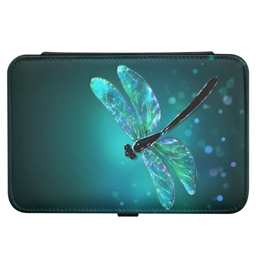 senya Leather Jewelry Box, Spring Dragonfly Necklace Ring Earrings Storage Organizer for Women Travel Jewelry Organizer