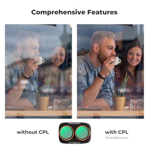 K&F CONCEPT CPL Filter Compatible with DJI Osmo Pocket 4P & Xtra Muse2 Pro