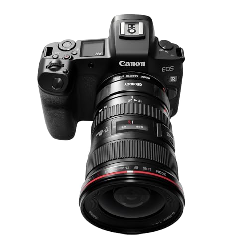EF-EOS R Adapter for Canon EF/EF-S Lenses and Canon EOS R, RP, R5, R6, R7, R8, R10, R50, R100 Cameras