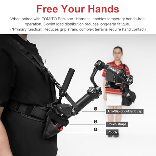 FOMITO Hands-Free Stabilizer Support Bag - Outdoor Vlogging Accessory for Fishing Rod & Wedding Filming | Waterproof Adjustable Strap BT-02