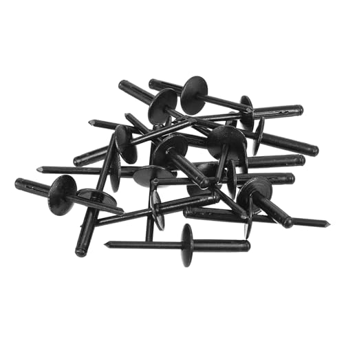 uxcell black 3/16 x 3/4 inch aluminum large head tri-grip blind rivets, pack of 2