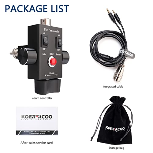 Camcorder Zoom Controller, Remote Control Zoom/Iris/Focus.