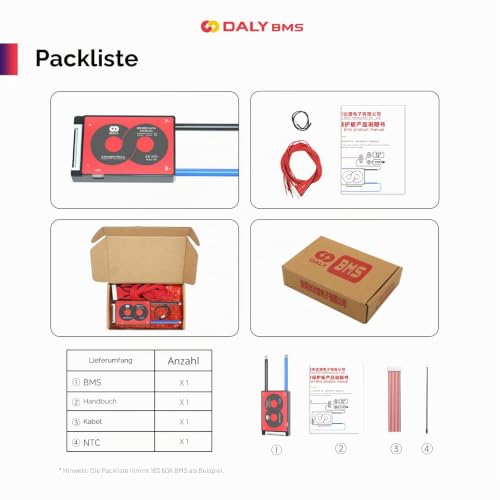 DALY BMS 13S 48V 60A Li-Ion with Cell Balancing | Lithium battery protection board. Battery Management System Designed for e-bikes, e-scooters, campers and solar storage Standard BMS