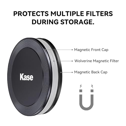 Kase 55mm Front Lens Cap Magnetic Aluminum Alloy Protective Cover