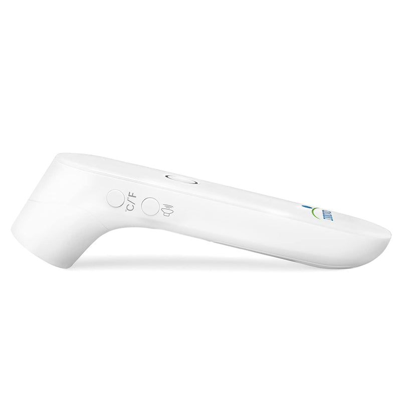 [Australia - AusPower] - Newly Released Innovo Medical Touchless Forehead Thermometer, Non-Contact Fever Alert, Termometro Digital (Snow White), (iF100B) 