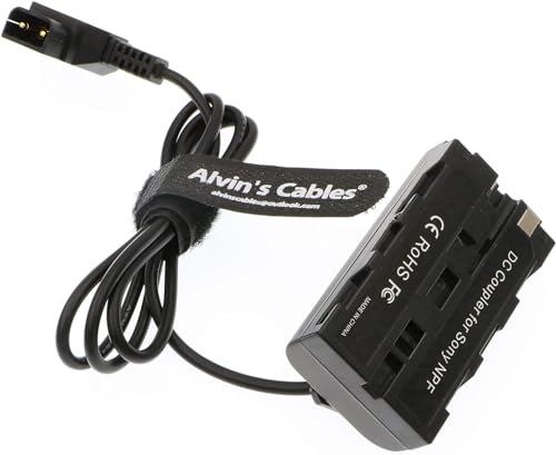 Alvin's Cables NP F550 Dummy Battery to D-Tap Power Cable for Sony NP F570 NP F970 Atomos Shinobi Atomos Ninja Monitor SmallHD Focus 7 86CM Dummy Battery