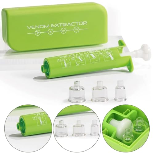 Bite Sucker, Insect Bite Extractor, Bite Thing Extractor Tool Venom Extractor Suction Pump, Bites Sucker Kit, for Poison Removal for Insect Bites and Bites