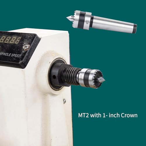 MT2 Wood Lathe Drive Center with 1 inch Crown Wood Lathe Turning Tools Accessories