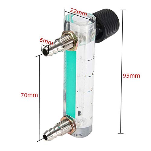 [Australia - AusPower] - 0.1-1.5LPM Gas Flow Meter with Control Valve, Oxygen Flow Regulator, Gas Flowmeter for Gas Oxygen Air Flow Meter, M10 Connector 