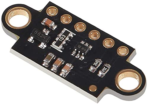 2 x VL53L0X Time-of-Flight (ToF) Laser Ranging Sensor Breakout 940nm VL53L0X V2 Laser Distance Module I2C IIC (Black) black