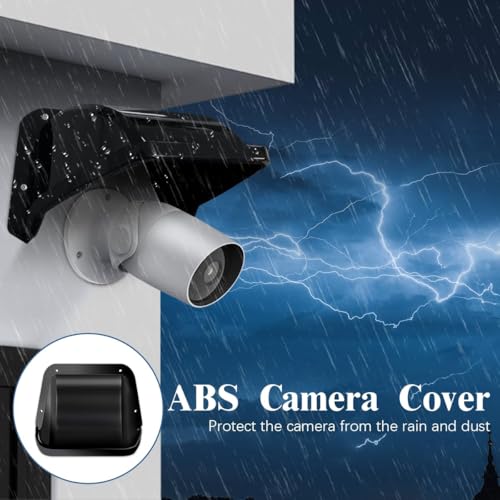 Universal Security Camera Covers Shield Sun Rain Black 1 Pack
