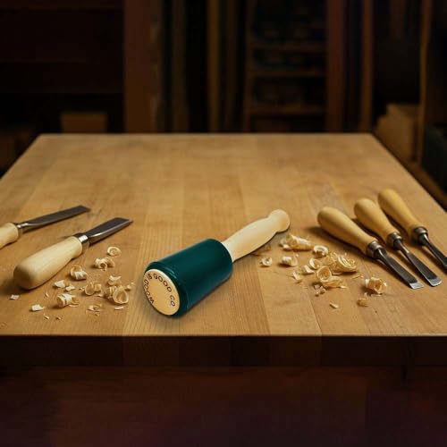 Wood Is Good WD201 20-ounce mallet with wooden handle and rounded head