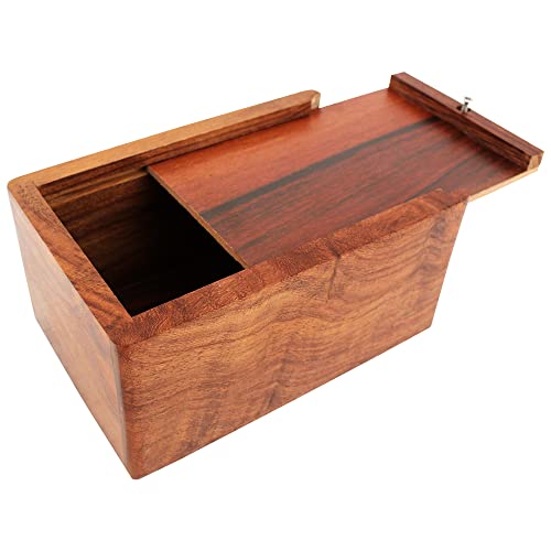 Wooden Urn Box - Cremation Urn for Human Ashes (Medium) M