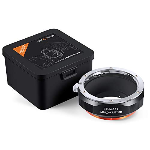 K&F Concept Lens Adapter Compatible for Canon EOS (EF/EF-S) D/SLR Lens to Micro Four Thirds (MFT, M4/3) Mount Mirrorless Camera Body with Matting Varnish Design