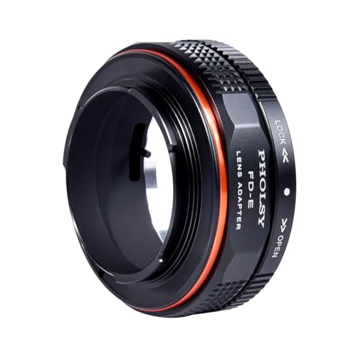 PHOLSY Lens Mount Adapter Manual Focus: Compatible with Canon FD/FL Lens to Sony E (NEX) Camera Body Canon FD to Sony E