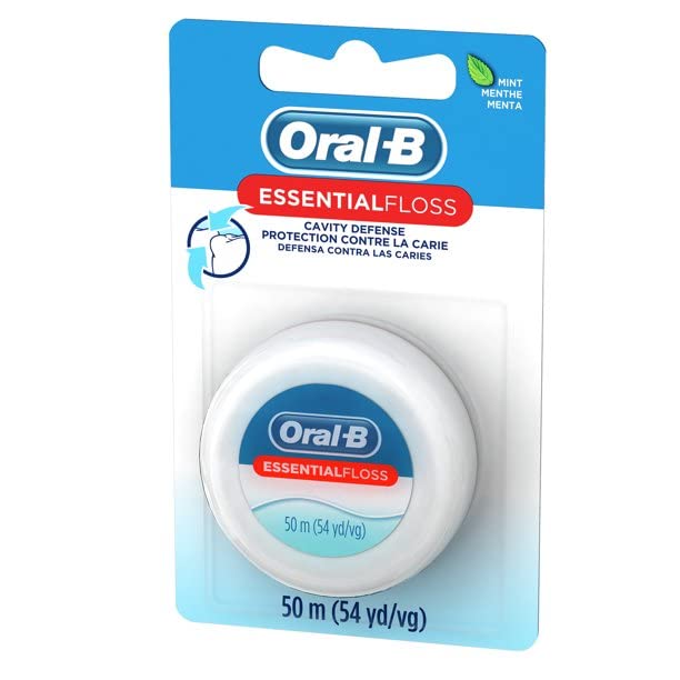 Oral-B Dental Floss, EssentialFloss Cavity Defense, 50 M, Pack of 24
