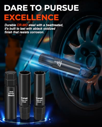 topme 3-piece 10 spline lug nut socket set compatible with Bimecc TA23-21/22 key
