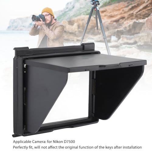 Camera Sun Shade ABS Folding Hood for , Blocks Sunlight, Screen, Portable